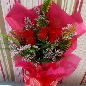 Buquê com 3 Rosas