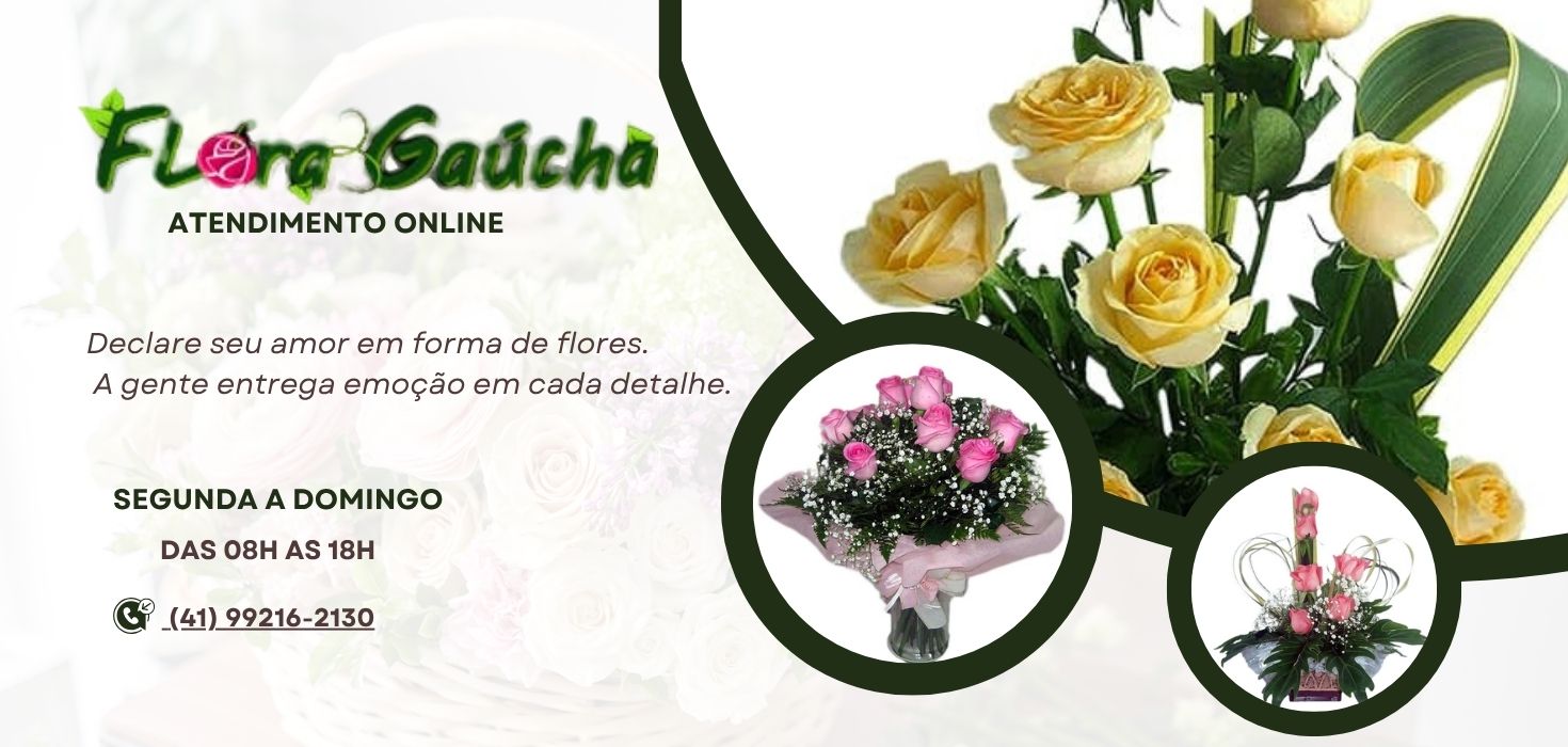 Flora Gaucha - Arranjos e Buques com Flores Naturais - Cestas de café da manhã
