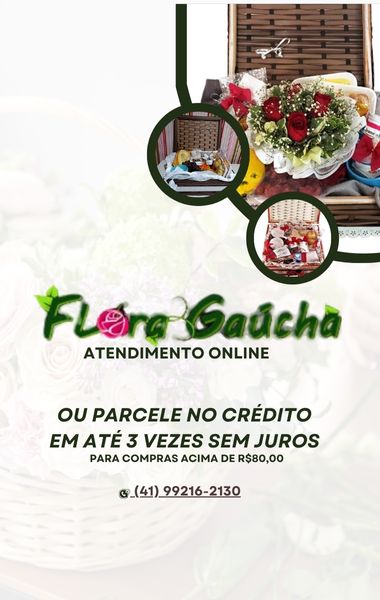 Flora Gaucha - Arranjos e Buques com Flores Naturais - Cestas de café da manhã